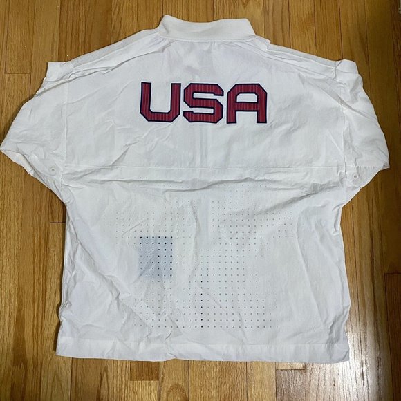 $450 MEN S M L XL Nike Team USA Windrunner Medal Stand Jacket Olympic CK4552-100 - Picture 7 of 11